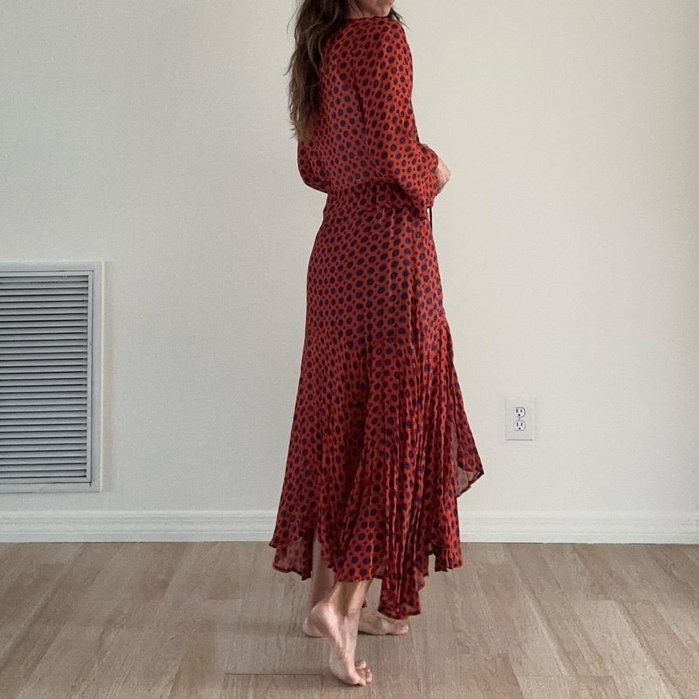 Free People Red and Blue Jacket Dress - Picture 5 of 7